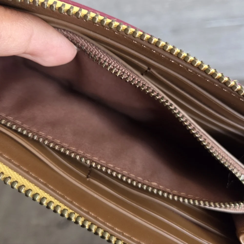 Coach Yellow Zip Wallet with Skateboarding Character - Picture 10 of 11